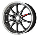 WORK EMOTION ZR10 18 inch NORMAL, Glim Black Diamond Cut Rim (GTKRC), SEMI taper — WORK factory photo