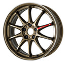 WORK EMOTION ZR10 — Titanium Diamond Lip Cut (HGLC), SEMI taper. WORK's 18 inch NORMAL wheel, shown as a finish reference for 15 inch NORMAL.
