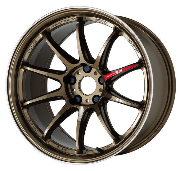 WORK EMOTION ZR10 18 inch NORMAL, Titanium Diamond Lip Cut (HGLC), ULTRA DEEP taper — WORK factory photo