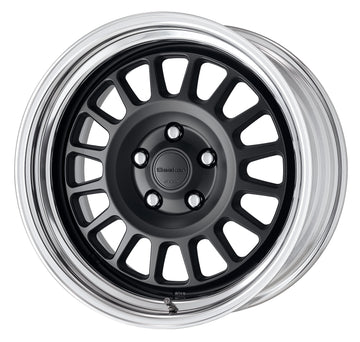 WORK Seeker FD 17 inch STEP RIM, Matte Black (MBL), buff-anodised rim — WORK factory photo
