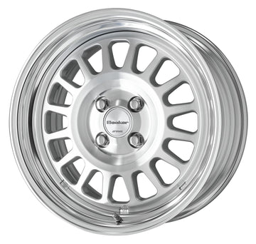 WORK Seeker FD 16 inch STEP RIM, Cut Clear (MSP), buff-anodised rim — WORK factory photo