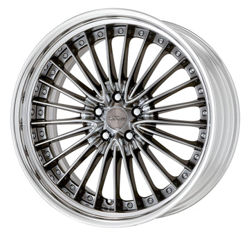 WORK SCHWERT GLASON Brilliant Silver Black – 21 inch STEP RIM wheel shown, finish reference for 22 inch