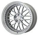 WORK ZISTANCE W10M — Crystal Silver (CS), 20 inch, 3-piece STEP RIM. WORK factory photo.