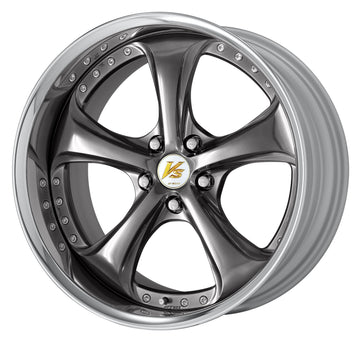 WORK VS KF# 19 inch FULL REVERSE – Brilliant Silver Black (BSB) (official WORK product image)