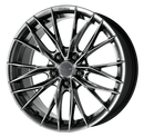 WORK SCHWERT BRUNNEN LX Glim Black – 19 inch wheel shown, finish reference for 18 inch