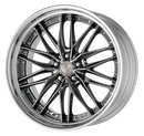 WORK SCHWERT QUELL2 Glim Black – 21 inch STEP RIM wheel shown, finish reference for 20 inch