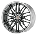WORK SCHWERT QUELL2 Glim Black – 20 inch FULL REVERSE wheel shown, finish reference for 19 inch