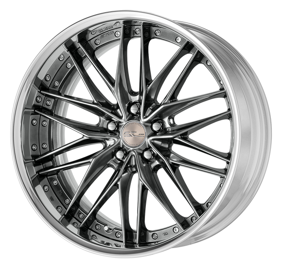 WORK SCHWERT QUELL2 Glim Black – 20 inch FULL REVERSE wheel shown, finish reference for 19 inch