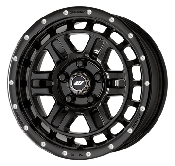 WORK CRAG T-GRABIC2 MC+ — Black Pierce Machining (BLKPM), 16 inch 7.0J +38 (WORK publishes no 15 inch photograph of this model; shown as a finish and design reference for 15 inch)