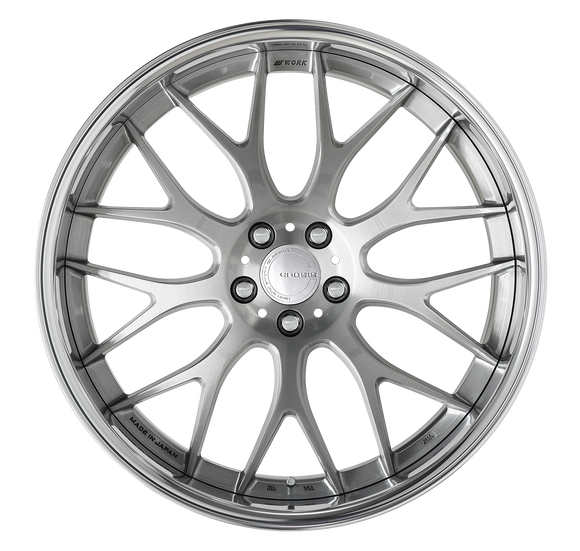 WORK GNOSIS RXM Brushed (BRU) – 21 inch FULL REVERSE wheel shown, finish reference for 22 inch FULL REVERSE