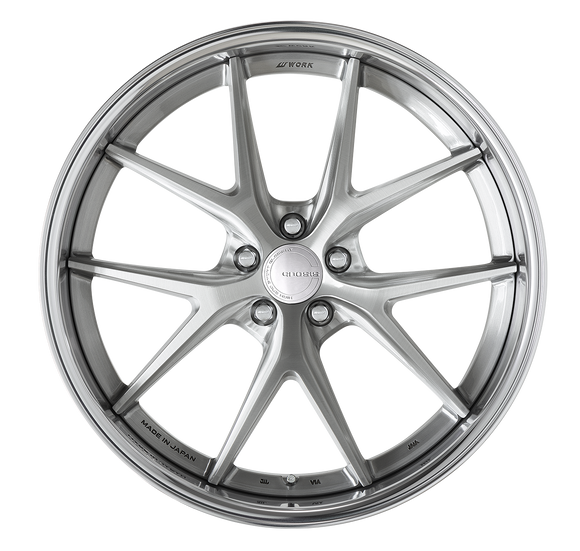 WORK GNOSIS RXS Brushed (BRU) – 21 inch FULL REVERSE wheel shown, finish reference for 20 inch FULL REVERSE
