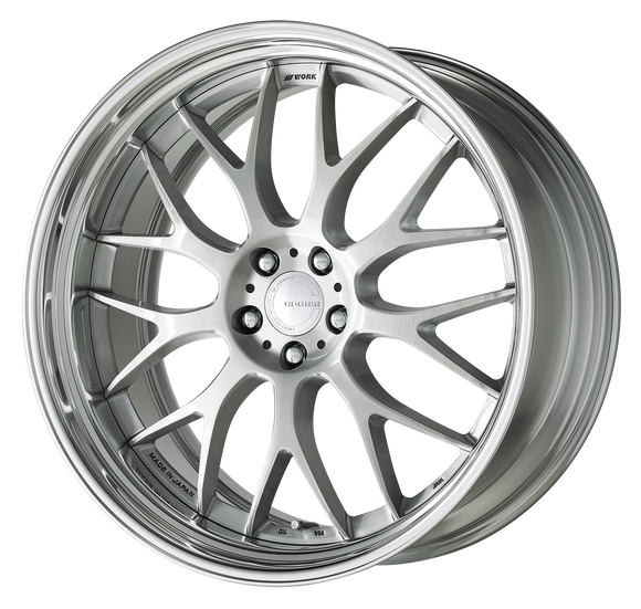 WORK GNOSIS RXM Brushed (BRU) – 22 inch STEP RIM wheel shown, finish reference for 21 inch STEP RIM