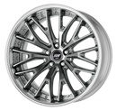 BACK LABEL ZEAST BSTX — Brilliant Silver Black (BSB), Deep Concave. WORK's 20 inch FULL REVERSE wheel, shown as a finish reference for 19 inch FULL REVERSE.