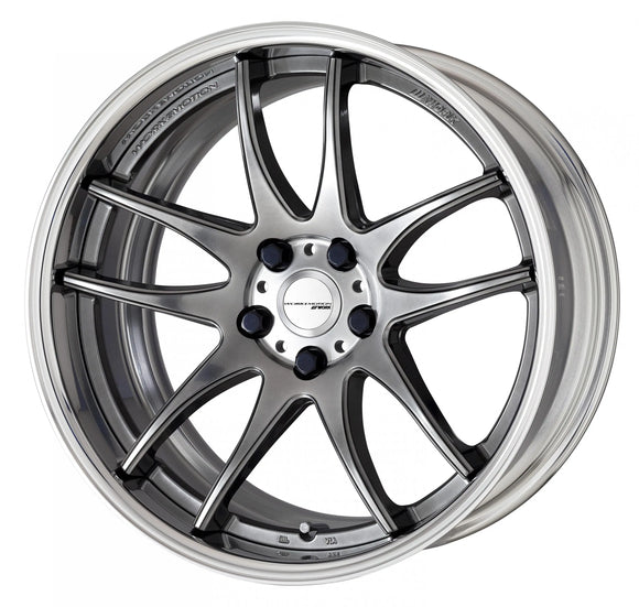 WORK EMOTION CR 2P 19 inch FULL REVERSE, Glimit Silver (GTS), Deep Concave — WORK factory photo
