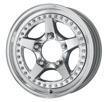 WORK CRAG GALVATRE 2 — Cut Clear (MSP), 16 inch 3-piece NORMAL rim. WORK factory photo.