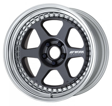WORK MEISTER L1 3PIECE — Mat Carbon (MGM). WORK's 19 inch NORMAL wheel, shown as a finish reference for 18 inch NORMAL.