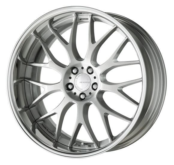 WORK GNOSIS RXM Brushed (BRU) – 21 inch FULL REVERSE wheel shown, finish reference for 22 inch FULL REVERSE