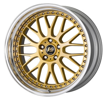 WORK VS XX Gold (GLD) – 20 inch STEP RIM wheel shown, finish reference for 19 inch STEP RIM