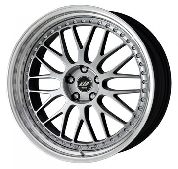WORK ZISTANCE W10M — Crystal Silver (CS), 21 inch, 3-piece STEP RIM. WORK factory photo.