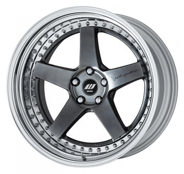 WORK ZISTANCE W5S — Brilliant Silver Black (BSB), 20 inch, 3-piece STEP RIM. WORK factory photo.