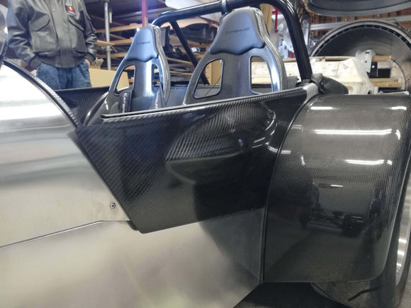 KEPLA Dry Carbon Door Panels (Left / Right) – Lotus / Caterham Super Seven Series 3