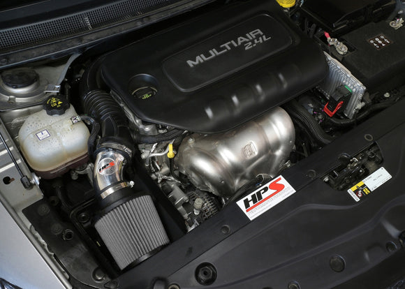 HPS エアインテーク Chrysler 200 2.4L without MAF sensor 2015-2017用