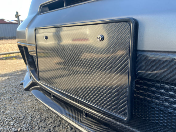 KEPLA Dry Carbon Number Plate Cover – Universal (Japanese Plate Size)