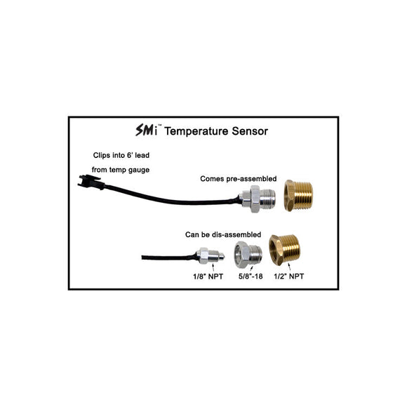 Longacre 52-43500 SMi™ Temperature Sensor with QD Lead & Manifold Fitting -100