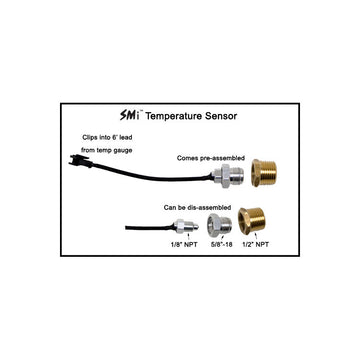 Longacre 52-43505 SMi™ Temperature Sensor with QD Lead & Manifold Fitting -100