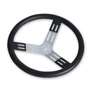 Longacre 52-56820 15" Aluminum - Black w/ Natural Spokes And Bump Grip