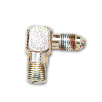 Longacre 52-45233 Caliper fitting - 1/8" NPT x #3 AN 90 degrees