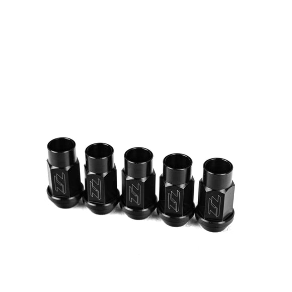 T1 Race Development ラグスタッド変換キット テーパーシート ブラックアルマイト（62mm スタッド＋チタン ラグナット 20本）Huracán・R8
