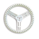 Longacre 52-56837 15" Uncoated Aluminum - DRILLED - Dished