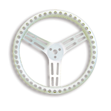 Longacre 52-56837 15" Uncoated Aluminum - DRILLED - Dished