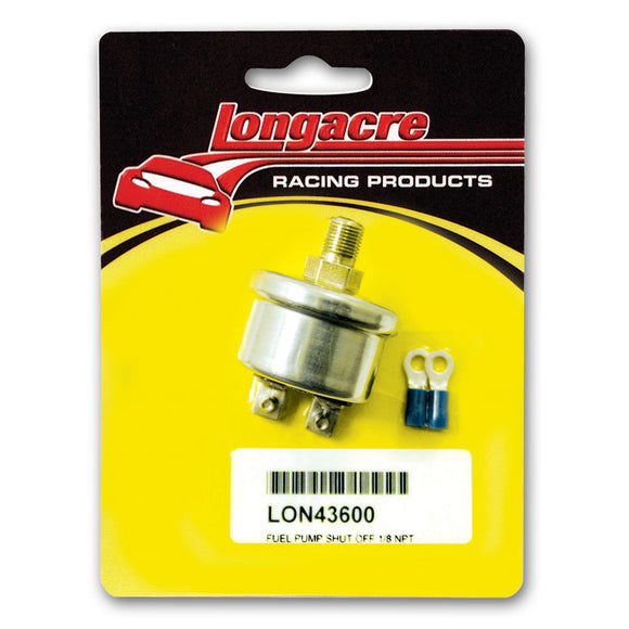 Longacre 52-43600 Low Oil Pressure Ignition or Electric Fuel Pump Shutoff Swit