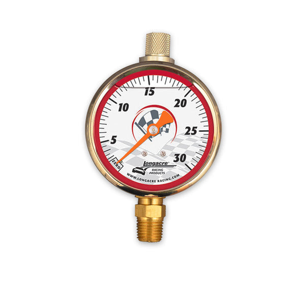 Longacre 52-52090 Liquid Filled 2½" Tire Pressure Gauge Head 0-30 psi