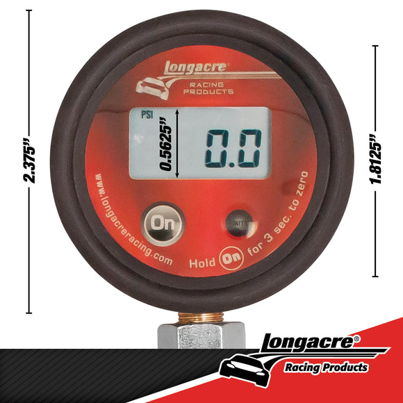 Longacre ベーシック デジタルタイヤゲージ 0〜4BAR 送料無料 / Basic Digital Tire Pressure Gauge (0–4 BAR)