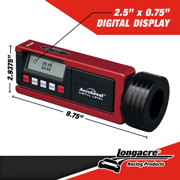 ロングエーカー, マグネット式 デジタル キャスター・キャンバーゲージ / Longacre Digital Caster/Camber Gauge with AccuLevel™