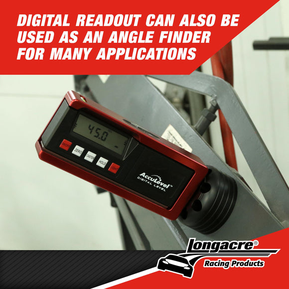 ロングエーカー, マグネット式 デジタル キャスター・キャンバーゲージ / Longacre Digital Caster/Camber Gauge with AccuLevel™