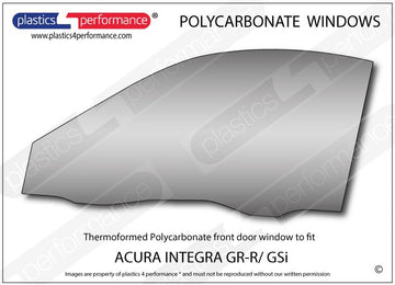 ポリカーボネート 左フロントドアウインドウ｜アキュラ Integra GS-R (DC2)