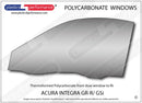 ポリカーボネート ウインドウキット｜アキュラ Integra GS-R (DC2)