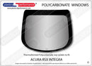 ポリカーボネート ウインドウキット｜アキュラ Integra RSX (DC5)