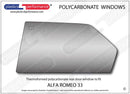 ポリカーボネート 左リアドアウインドウ｜Alfa Romeo 33