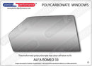 ポリカーボネート 右リアドアウインドウ｜Alfa Romeo 33