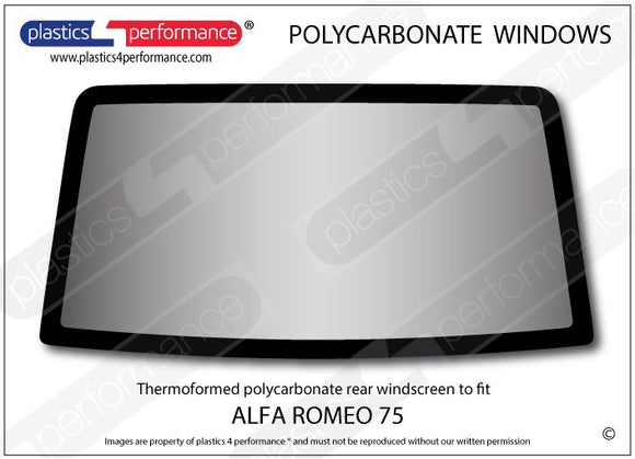 ポリカーボネート リアウインドウ｜Alfa Romeo 75