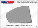 ポリカーボネート 右リアクォーターウインドウ｜Alfa Romeo Alfa Sud