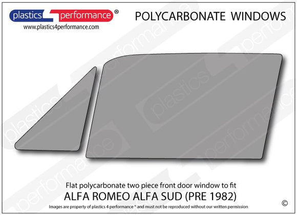ポリカーボネート 左フロントドアウインドウ｜Alfa Romeo Alfa Sud