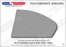 ポリカーボネート 左リアクォーターウインドウ｜Alfa Romeo Alfa Sud