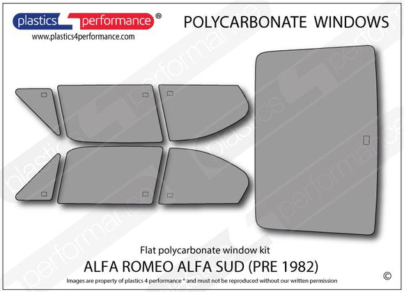 ポリカーボネート ウインドウキット｜Alfa Romeo Alfa Sud