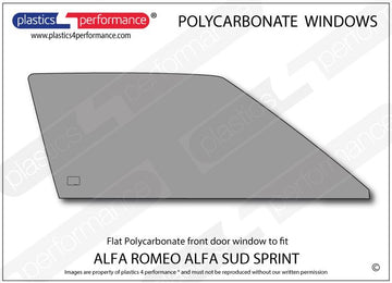ポリカーボネート 右フロントドアウインドウ｜Alfa Romeo Alfa Sud Sprint
